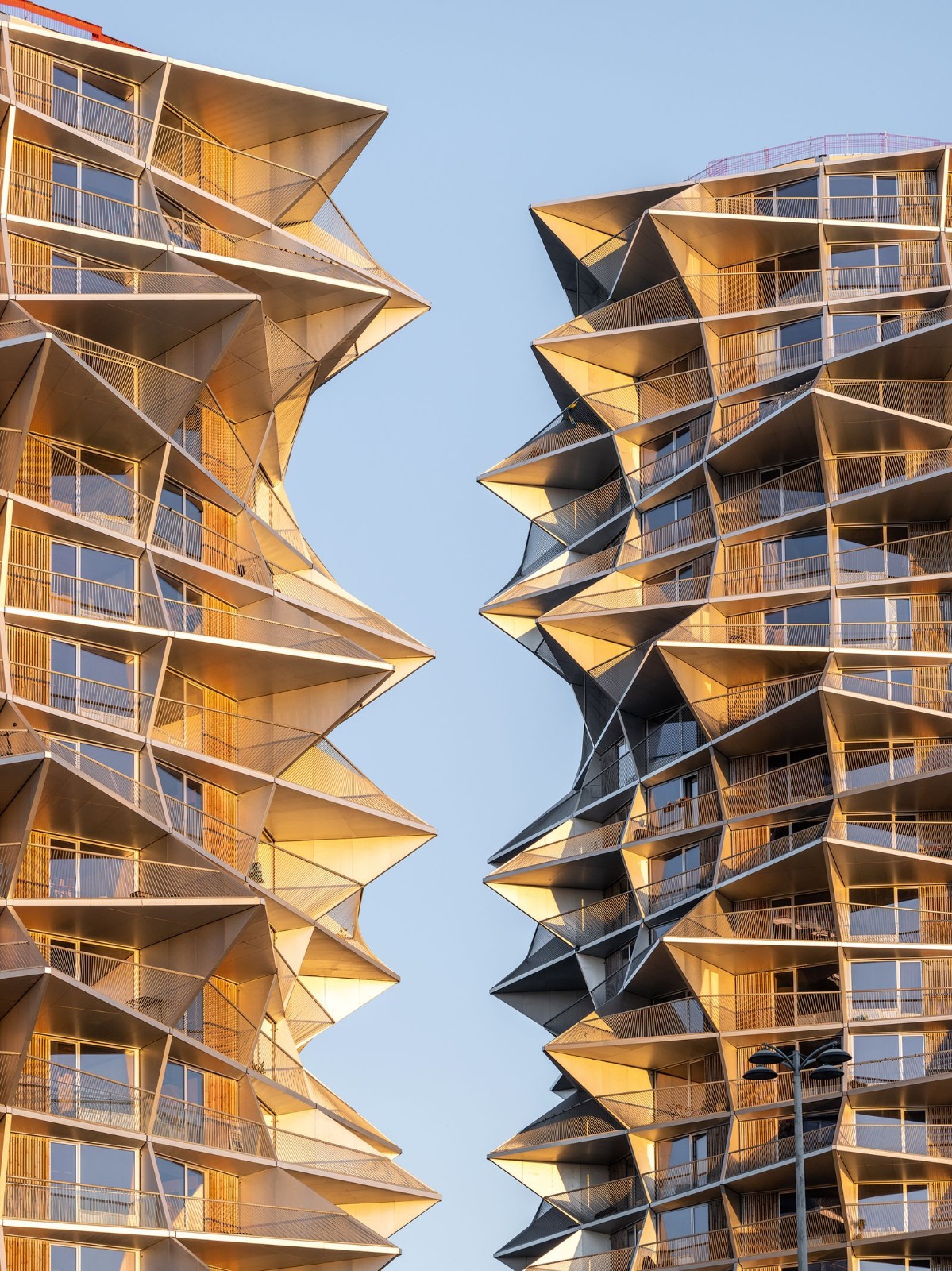 Moderne Fassade geometrisch